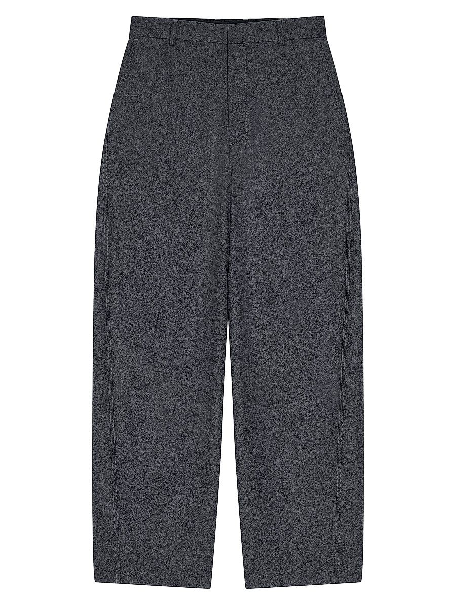Men's Couture Seam Trousers in Flannel - Grey Mix - Size 30