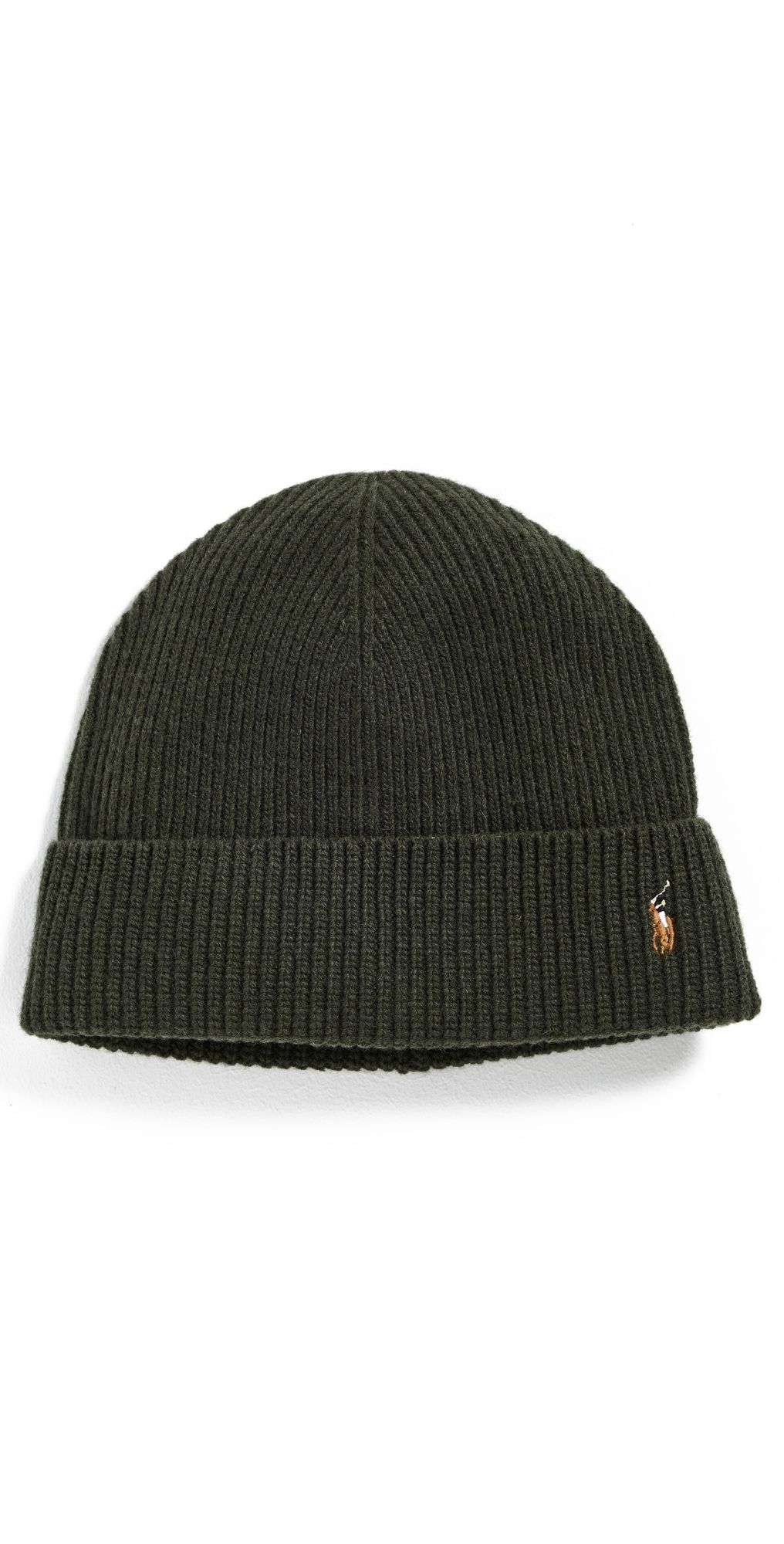 Polo Ralph Lauren Signature Cuff Beanie Company Olive One Size