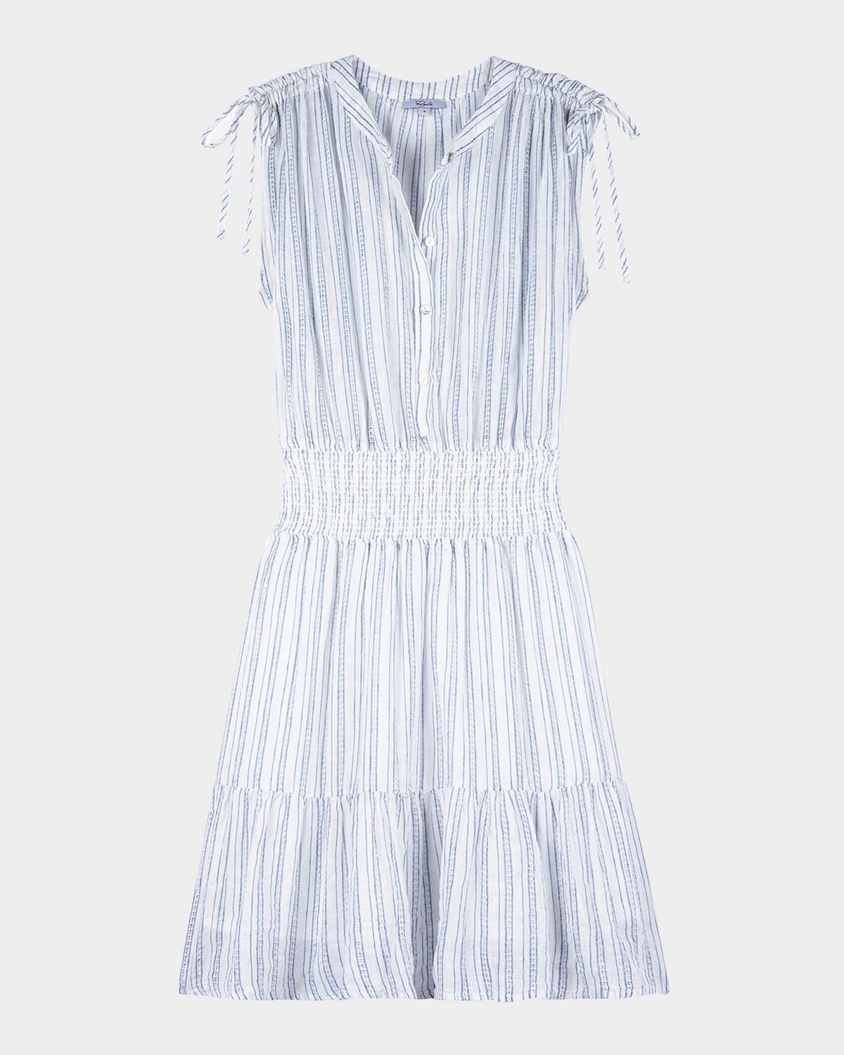 Samina Tie-Shoulder Mini Dress