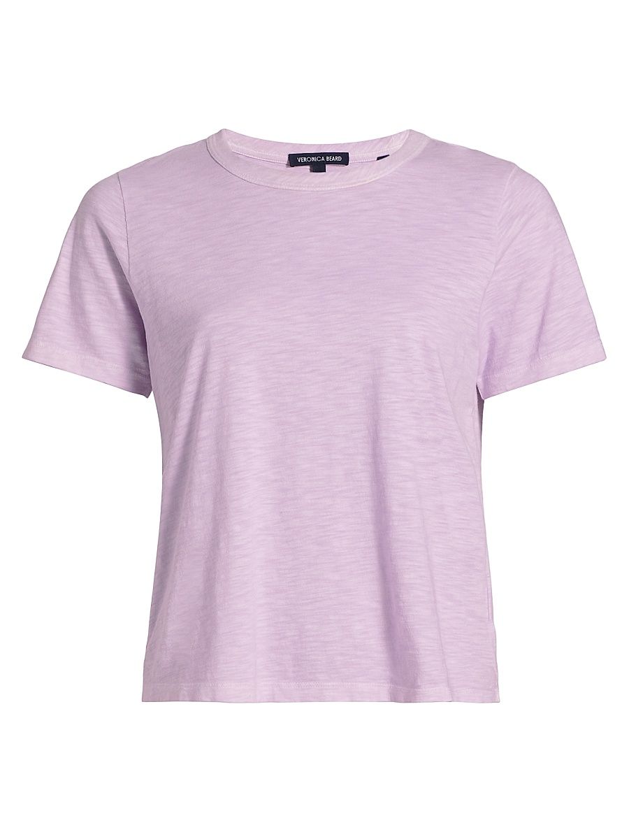 Women's Carla Crewneck T-Shirt - Soft Lilac - Size XS