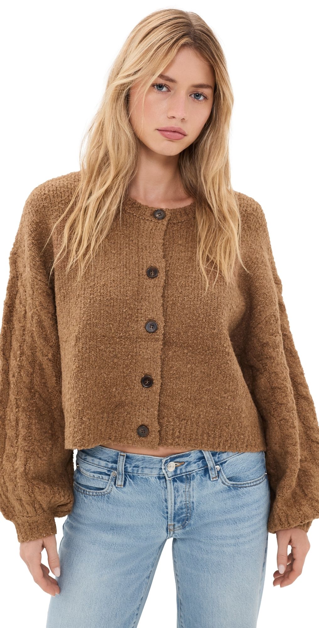 Free People Thistle Cardigan Macadamia S
