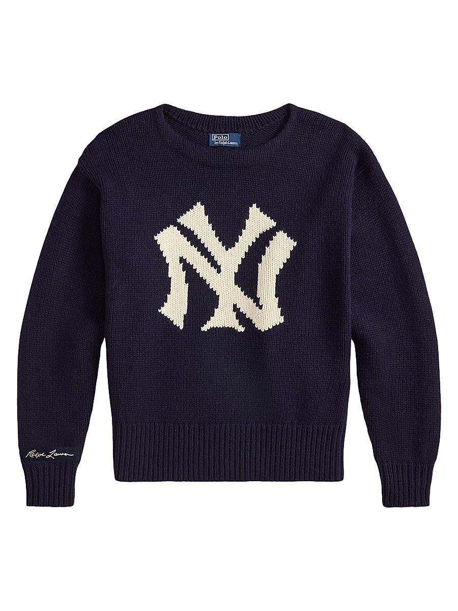 Men's Yankees Wool-Blend Crewneck Sweater - Aviator Navy Combo - Size XS