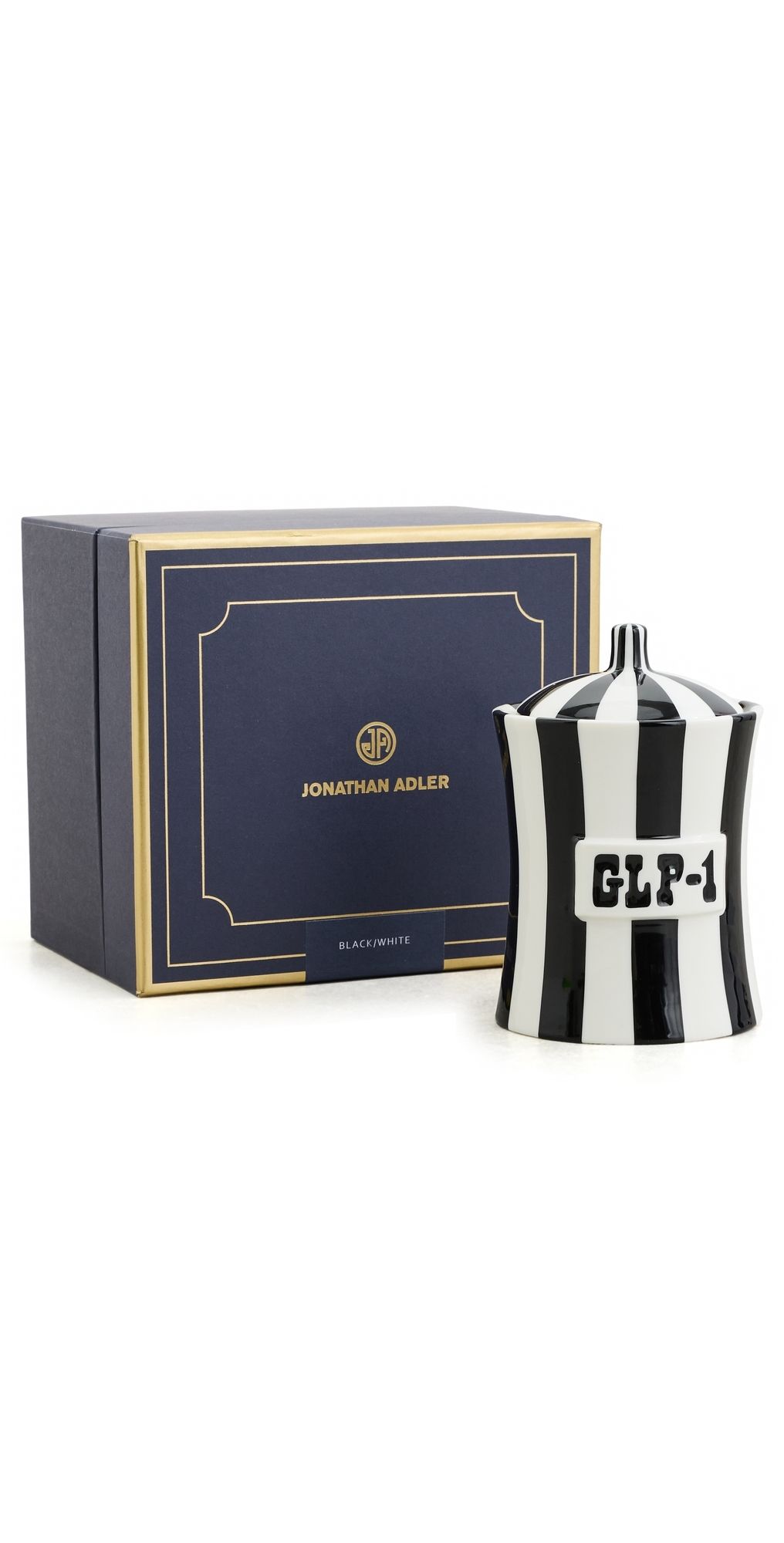 Jonathan Adler GLP-1 Vice Canister Black/White One Size