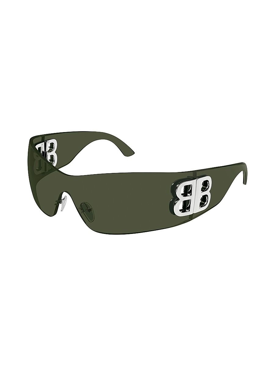 Men's Bossy 99MM Mask Sunglasses - Green