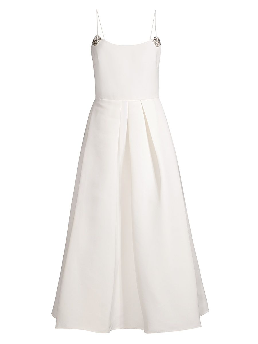 Women's Audra Pleated Cocktail Dress - Ivory - Size 8