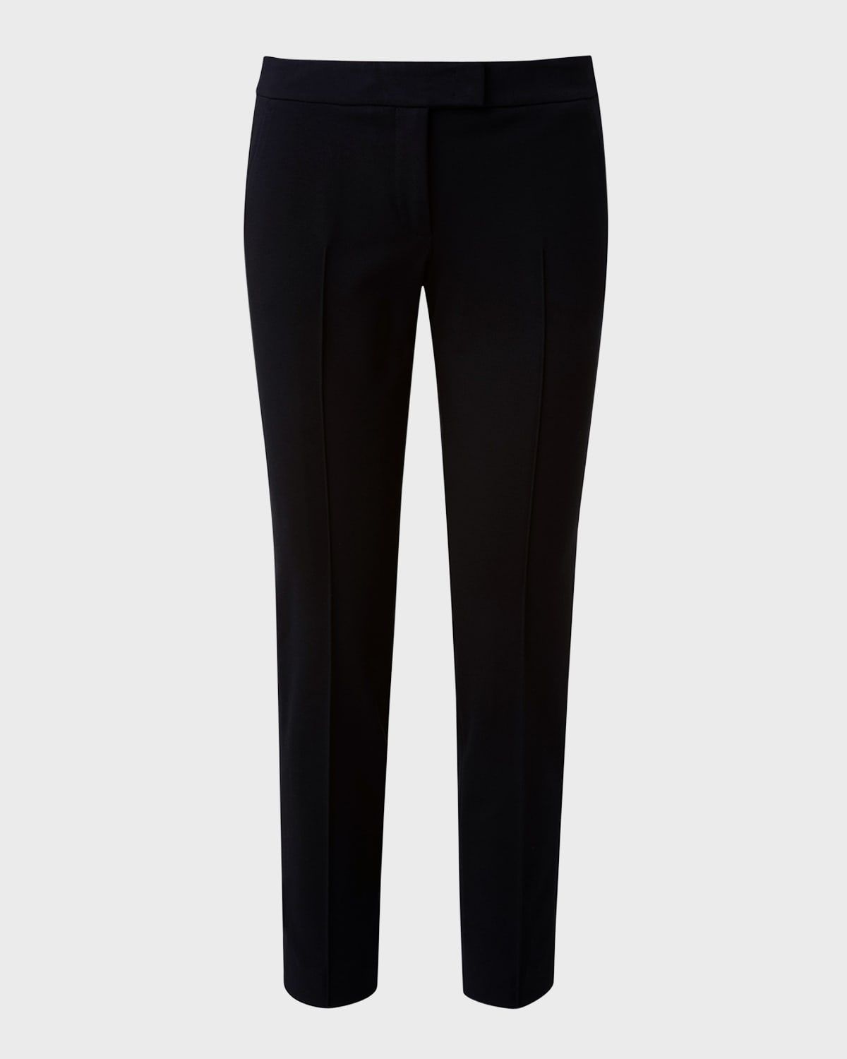 Frankie Slim-Leg Ankle Pants, Black