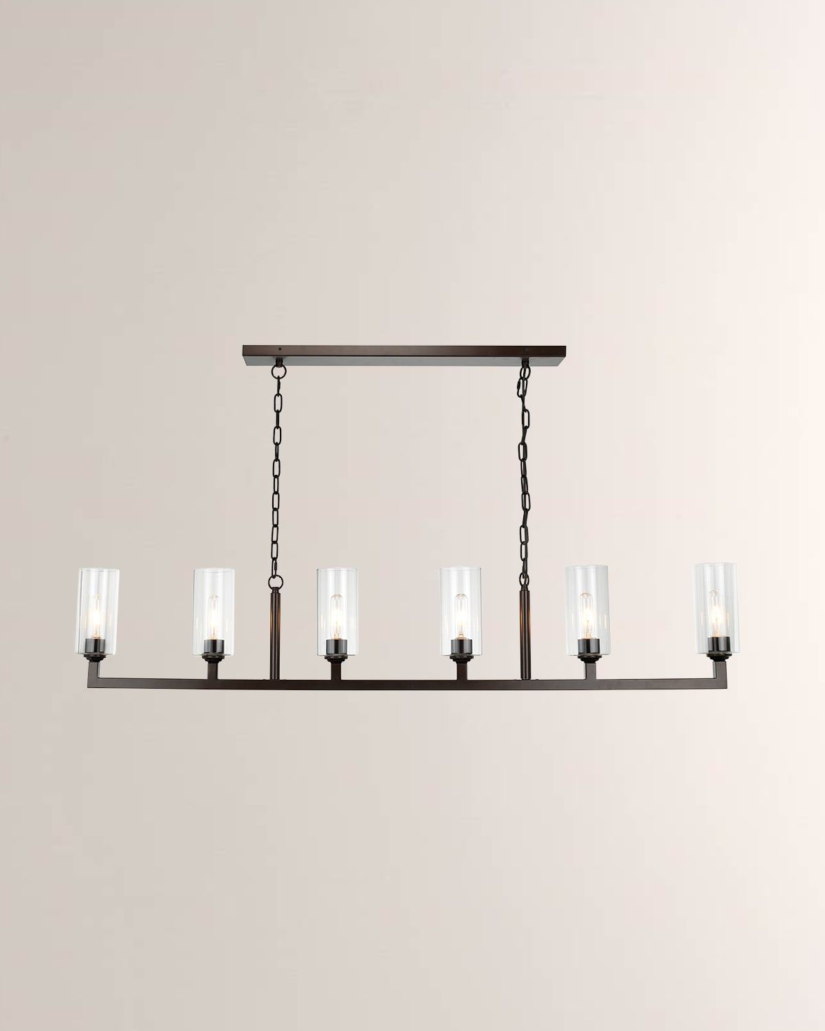 Linear 8-Light Chandelier