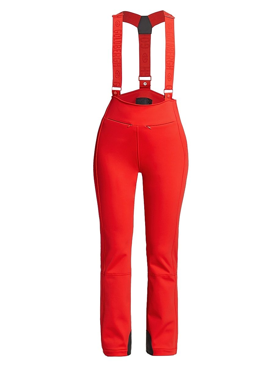 Women's High End Suspender Ski Pants - Flame - Size 14
