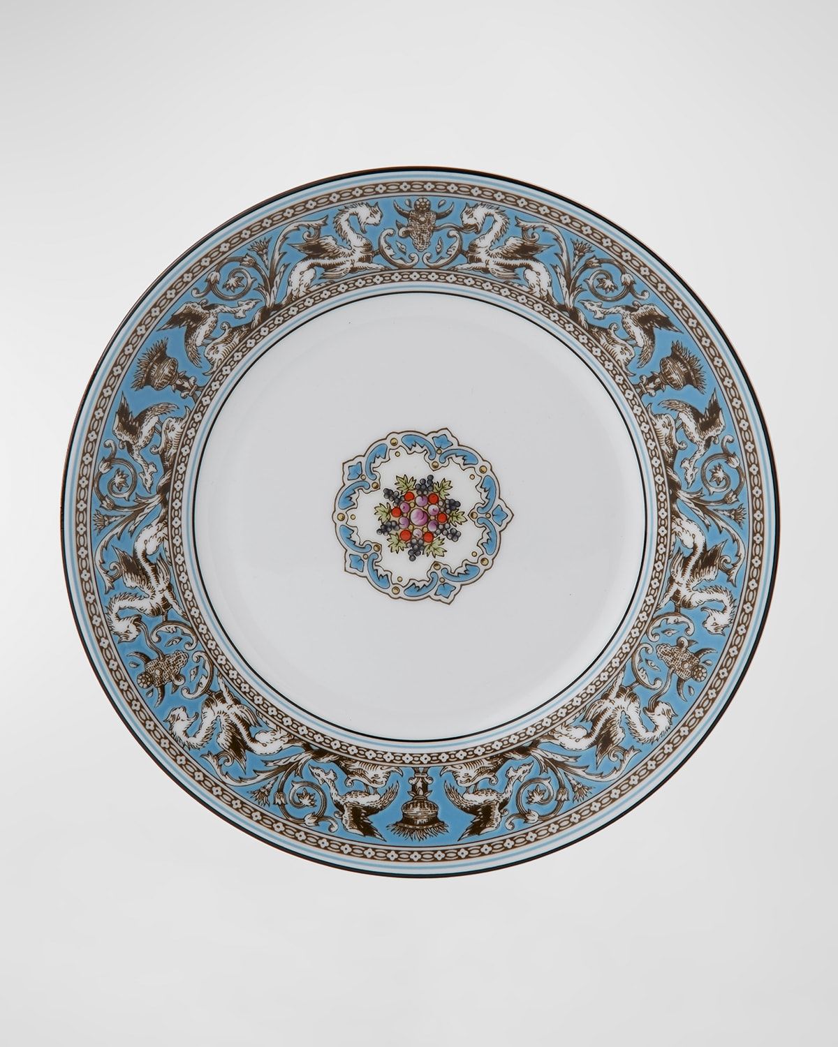 Florentine Turquoise Salad Plate 8"