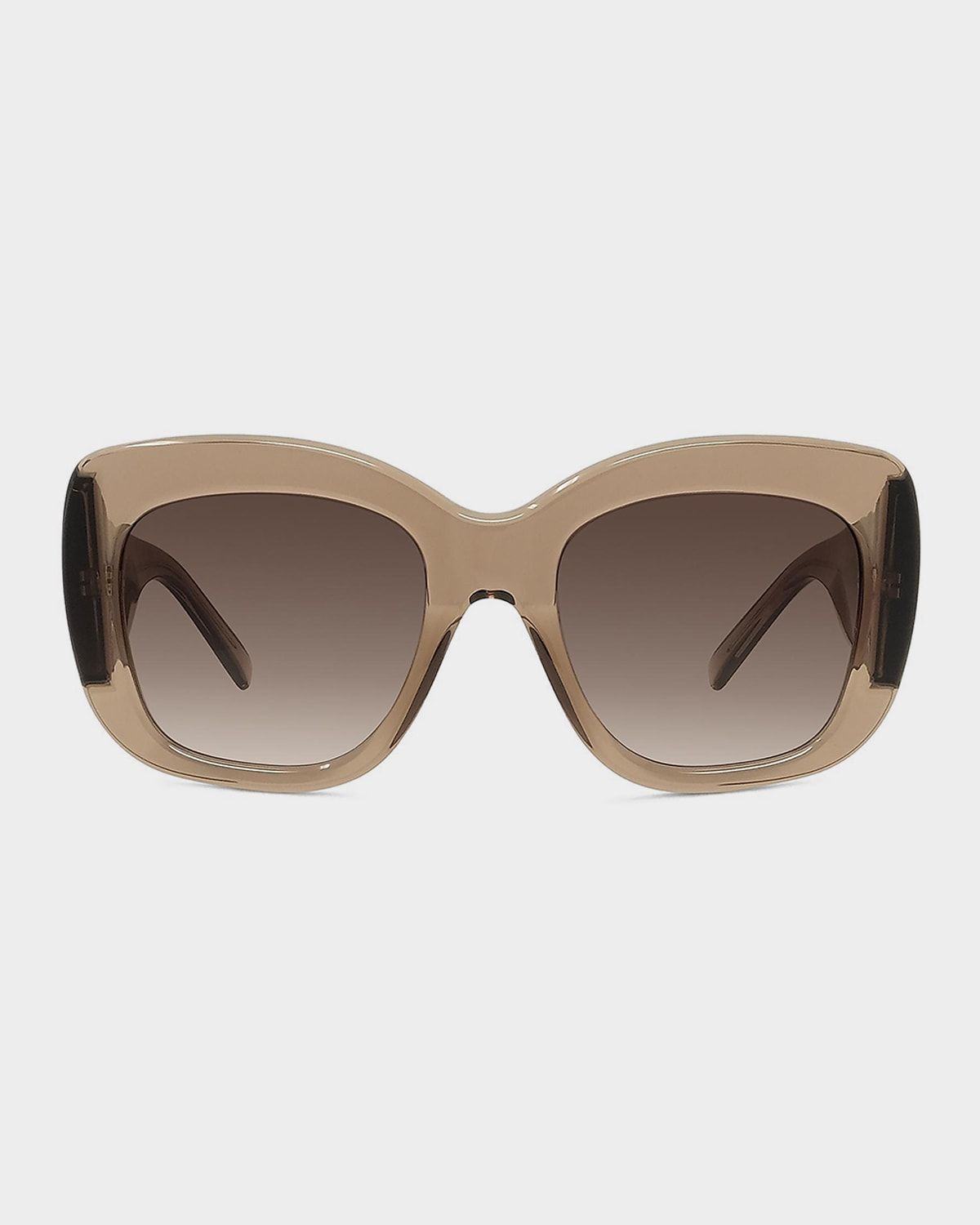 Bold 53mm Oversized Square Acetate Sunglasses
