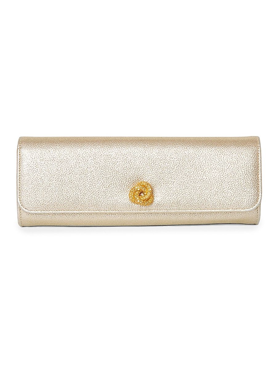 Women's Mini Robbie Metallic Flap Clutch - Gold