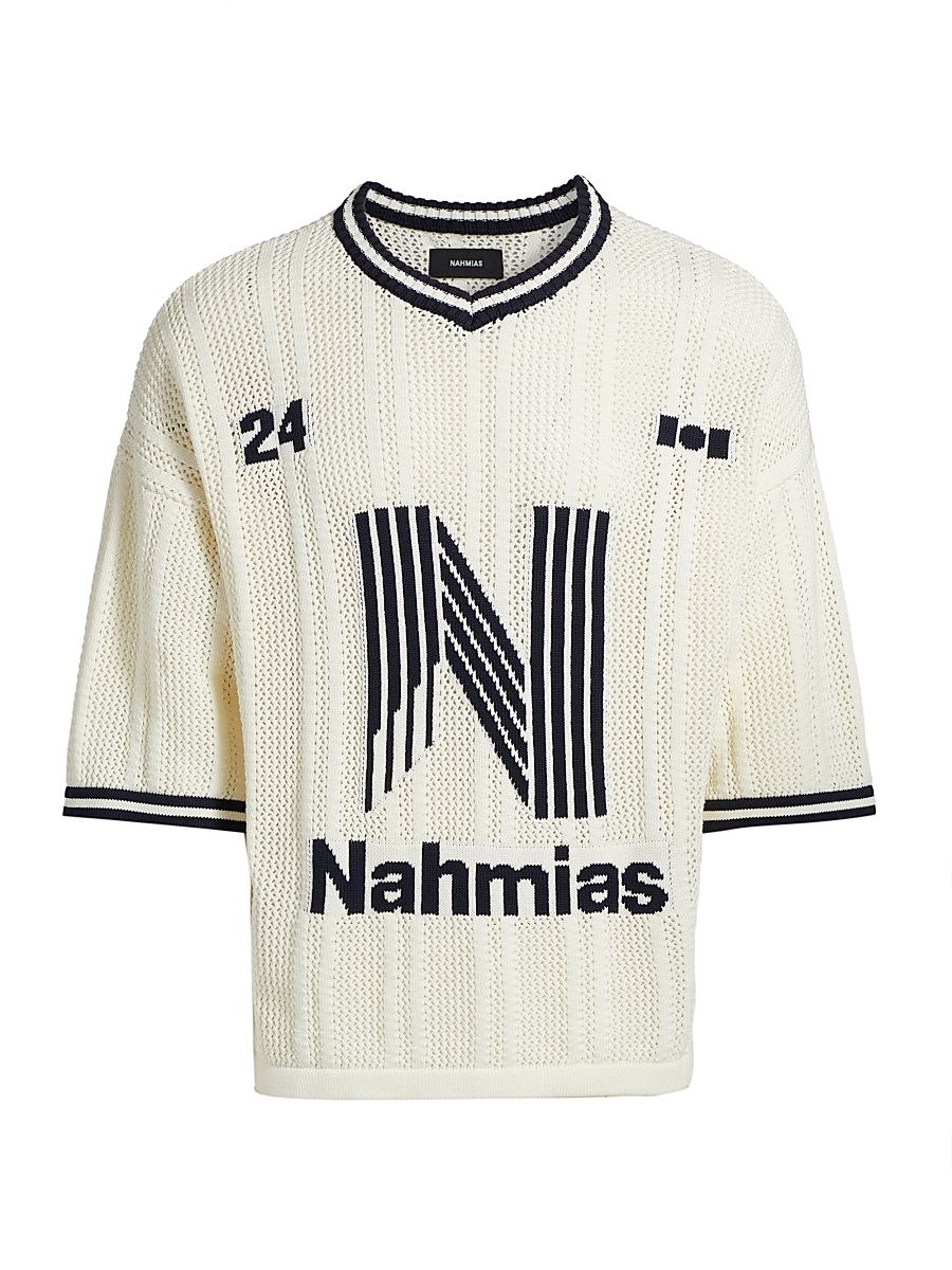 Men's Knit Tech Football Shirt - Ivory - Size Medium