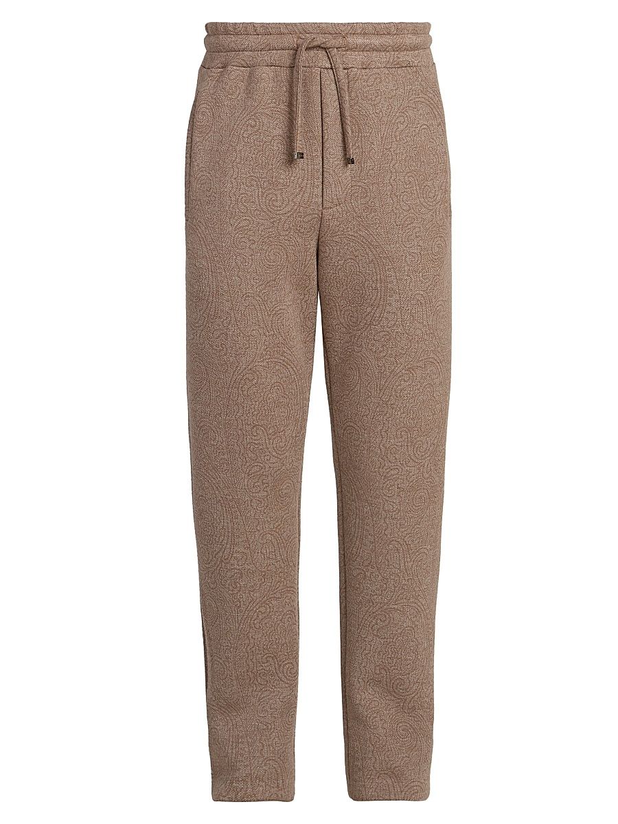 Men's Paisley Straight-Leg Joggers - Bicolour - Size XXL