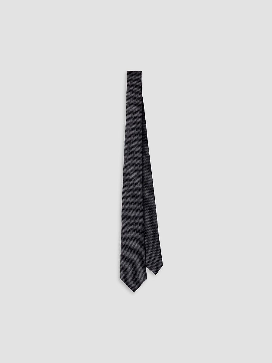 Men's Wool and Silk Tie - Grey