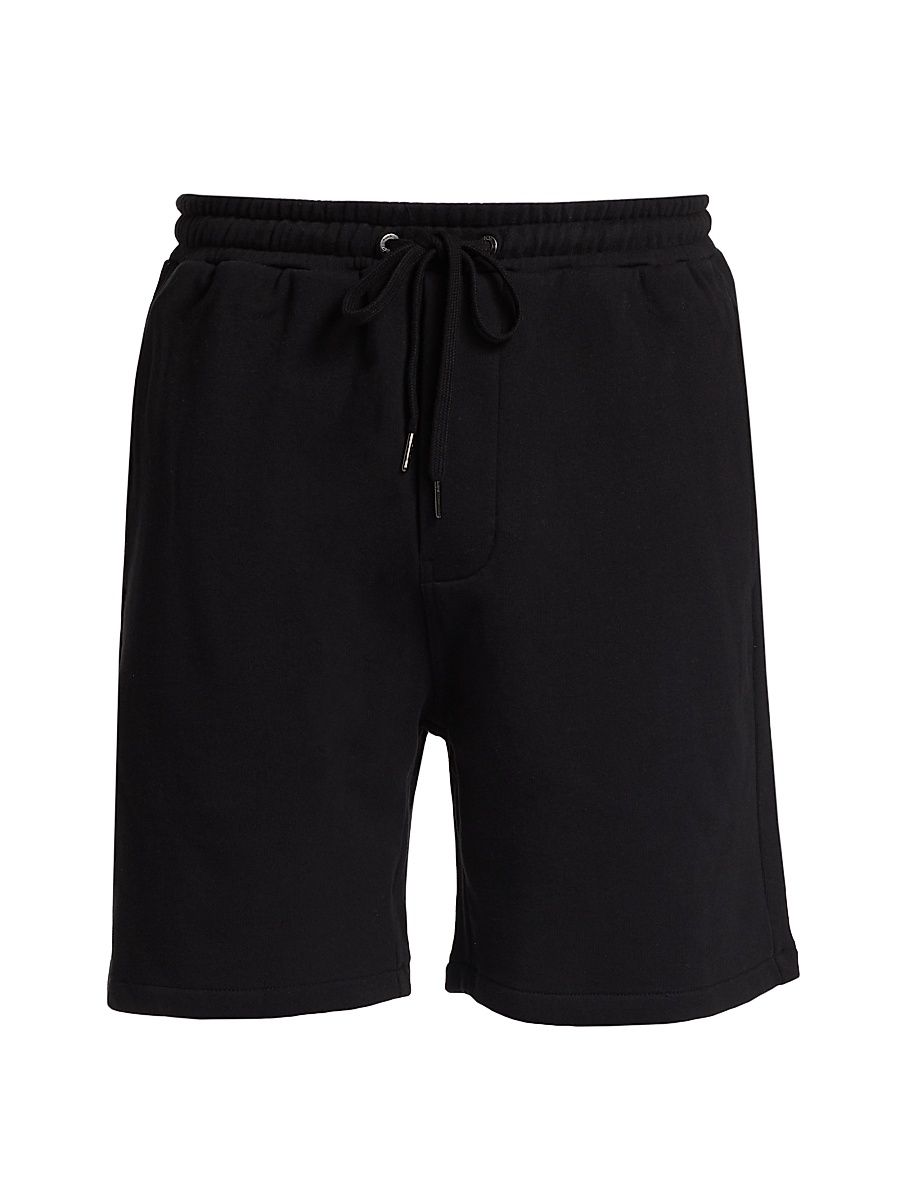Men's 4 x 4 Lofi Track Regular-fit Cotton Shorts - Black - Size XXL