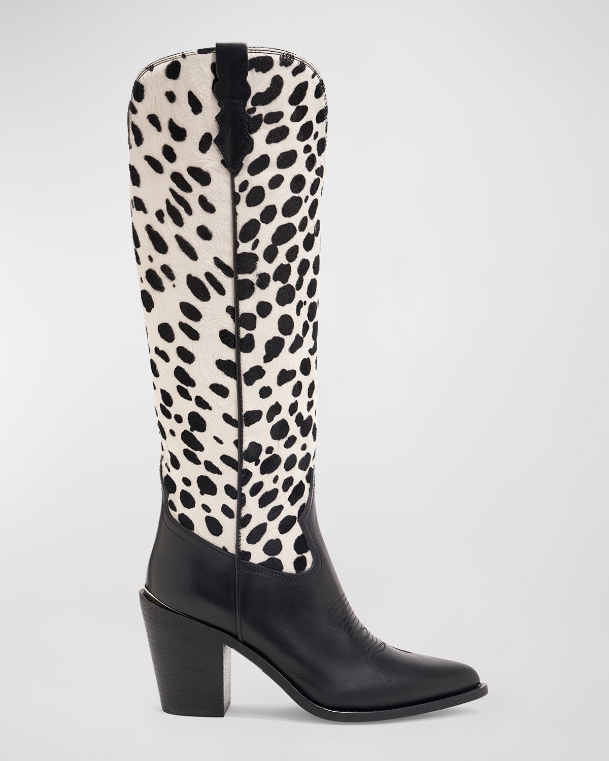 Julien Animal-Print Western Boots