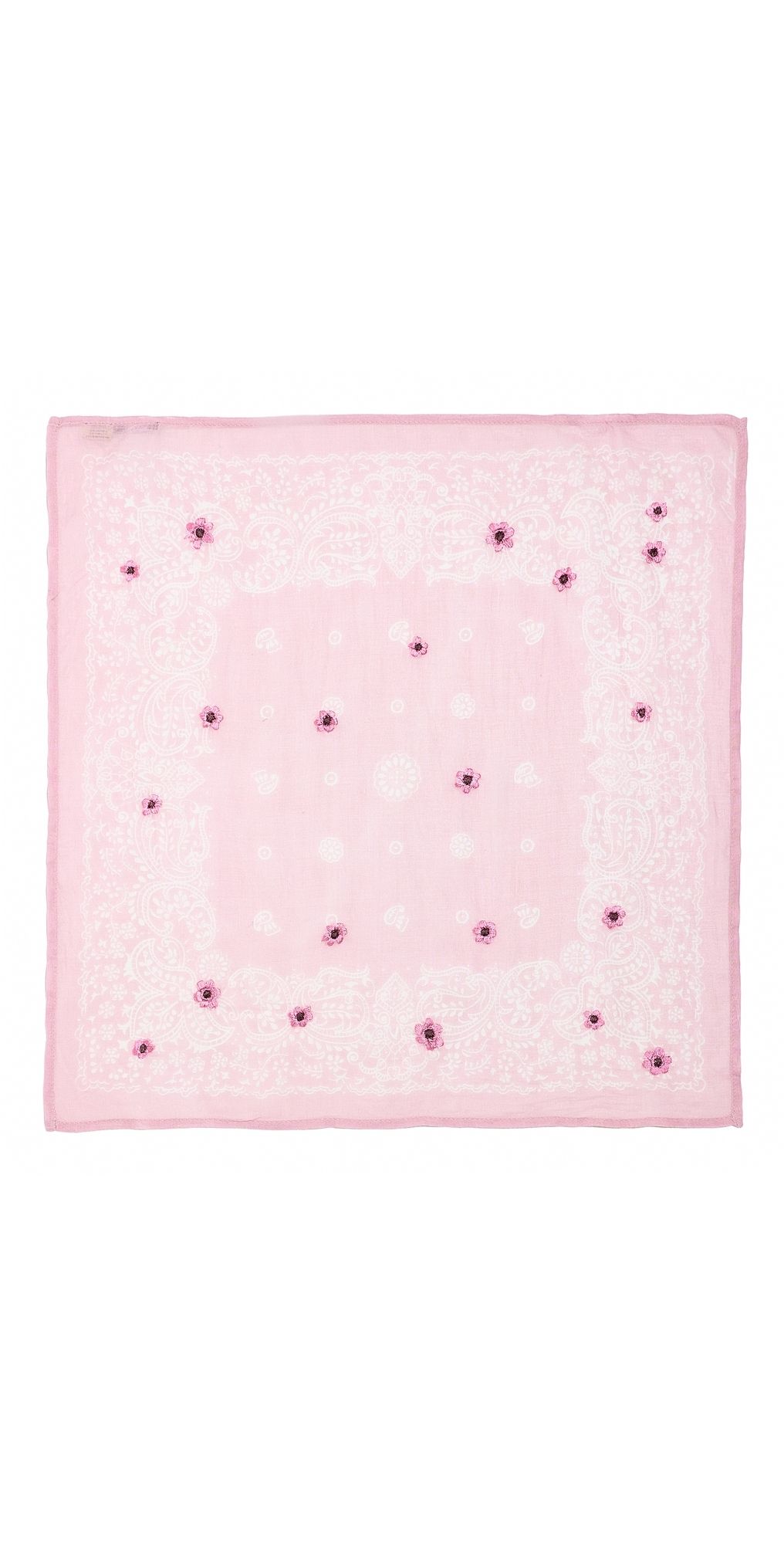 Chan Luu Embroidered Bandana Pink One Size