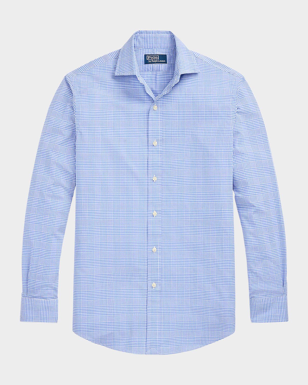 Men & apos;s Glen Plaid Poplin Sport Shirt