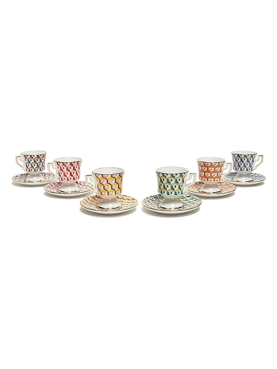 Espresso Cup Set of 6 - Cubi Mix