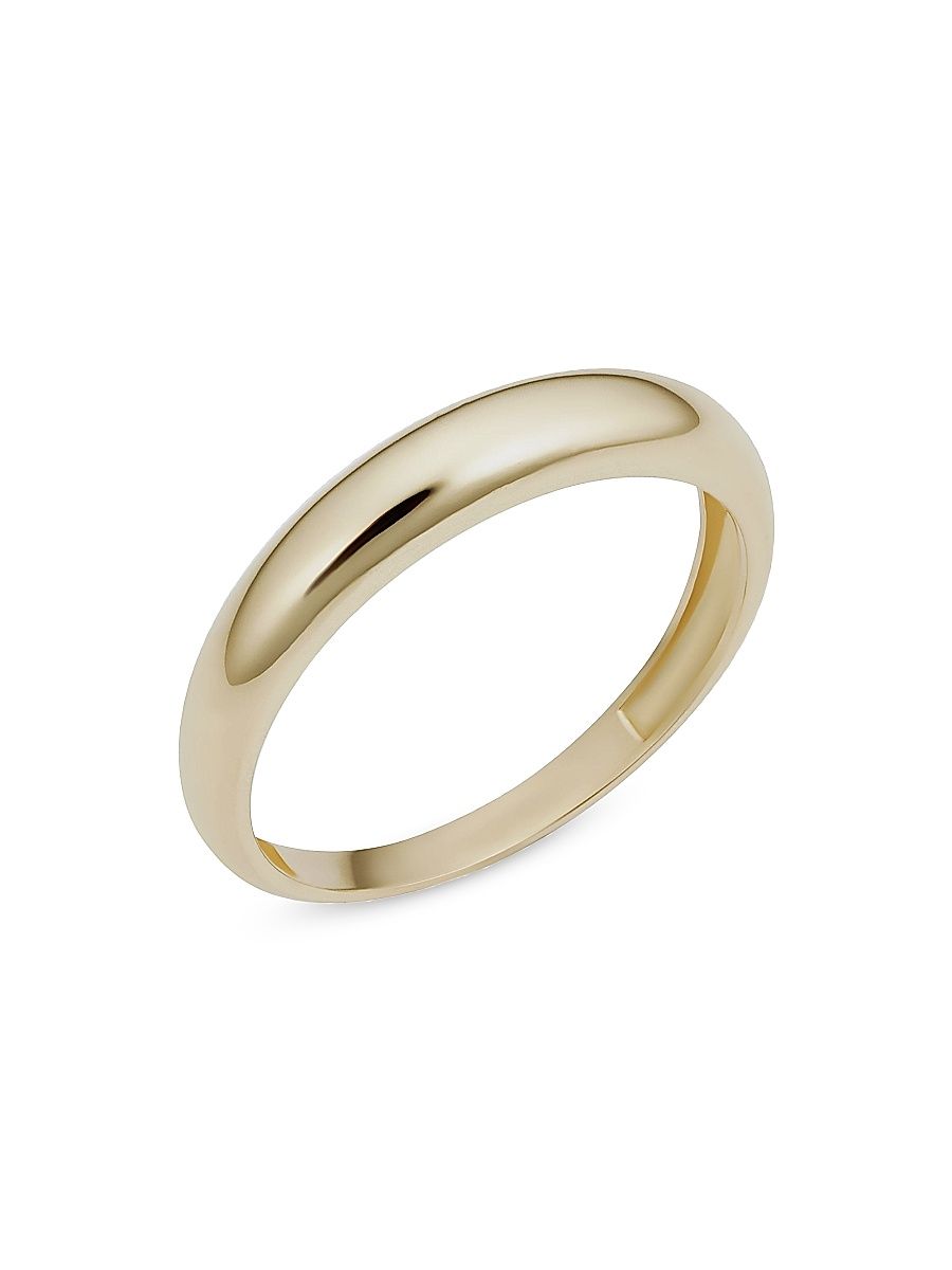 Women's 14K Yellow Solid Gold The Archie Ring - Yellow Gold - Size 10