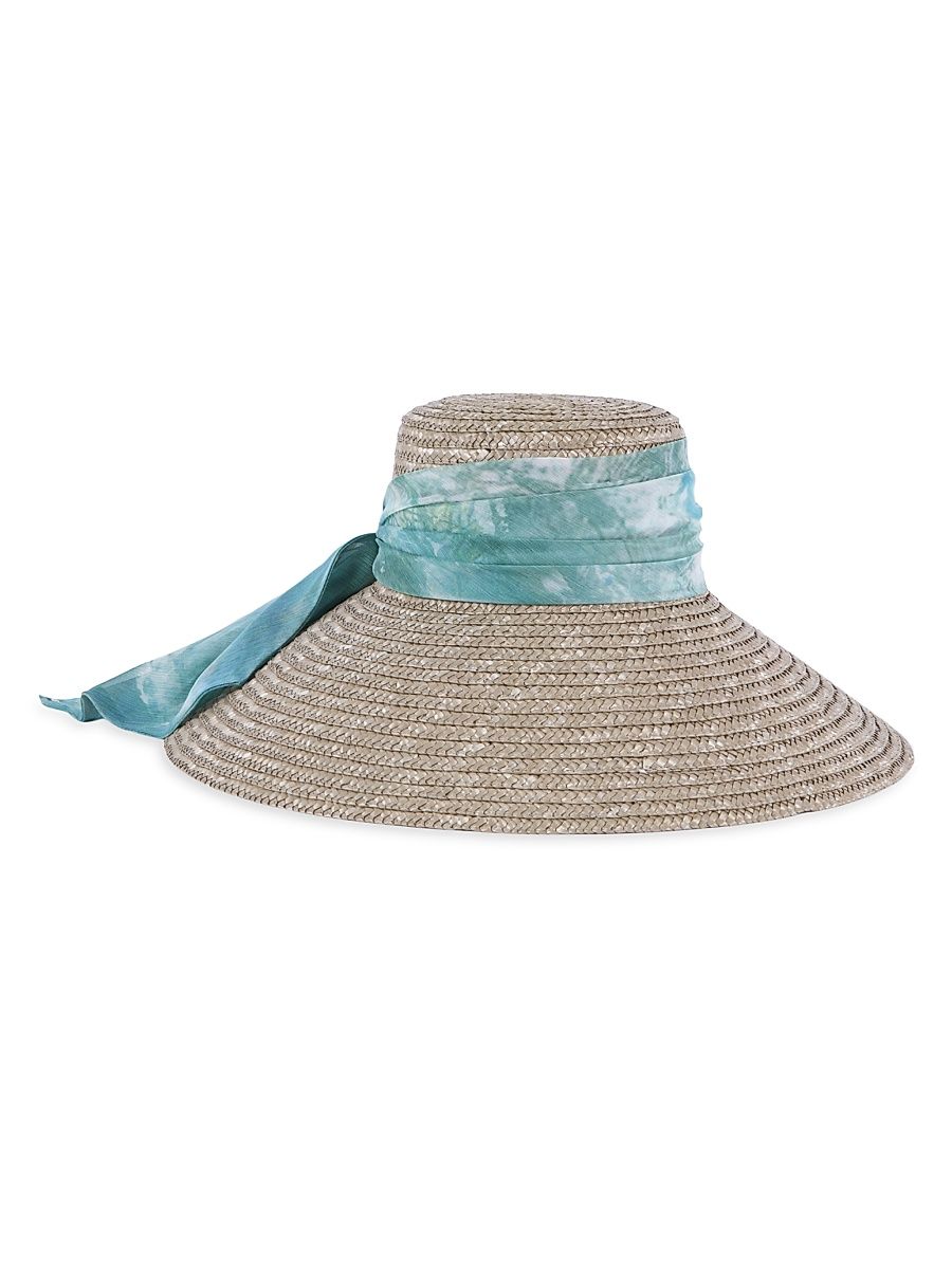 Women's Mirabel Wide-Brim Straw Sun Hat - Khaki