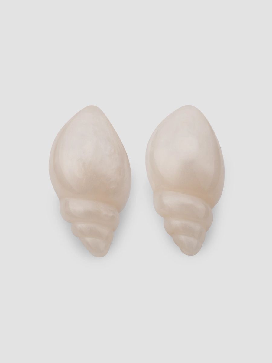 Lele Sadoughi Women's 14K-Gold-Plated & Mother-Of-Pearl Conch Shell Stud Earrings - Mother Of Pearl