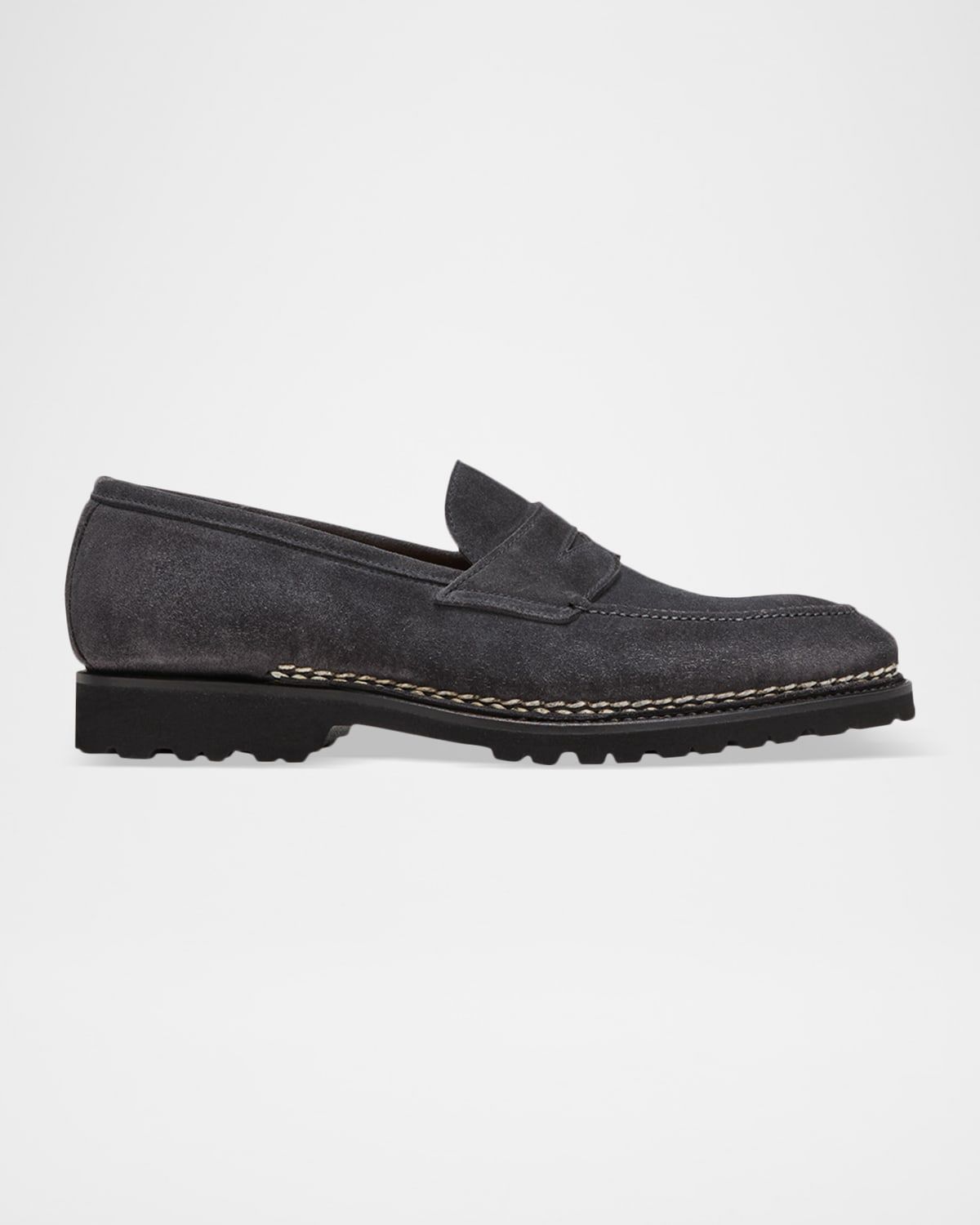 Men & apos;s Principe Lug Sole Suede Penny Loafers