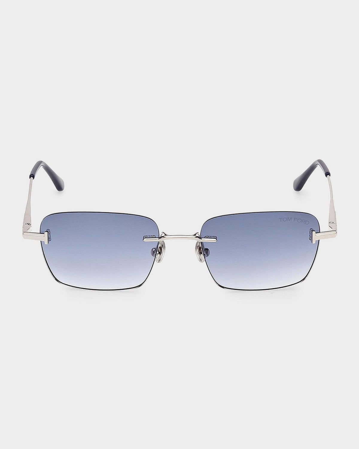 Jake 54mm Metal Rectangular Sunglasses