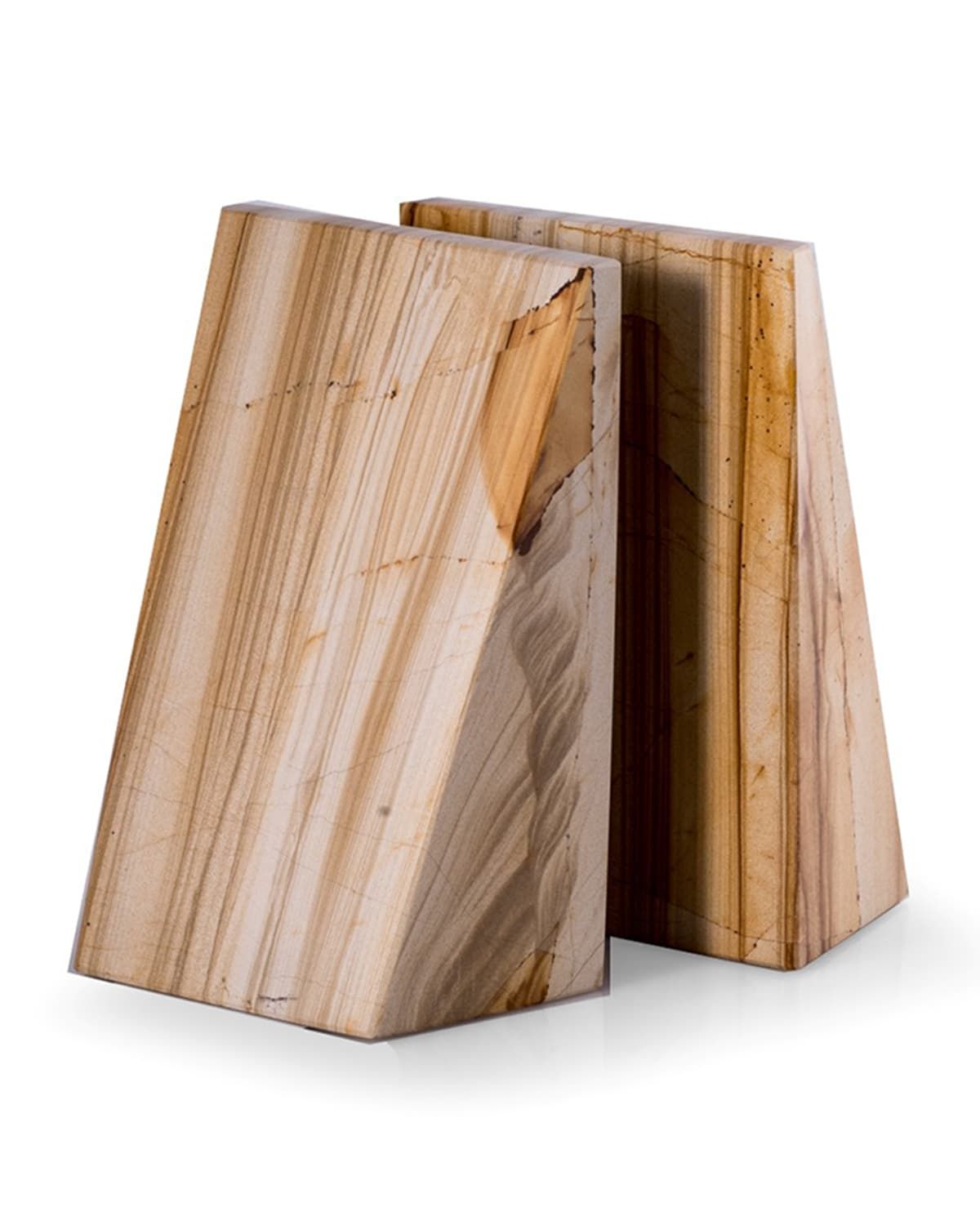 Natural Marble Wedge Bookend