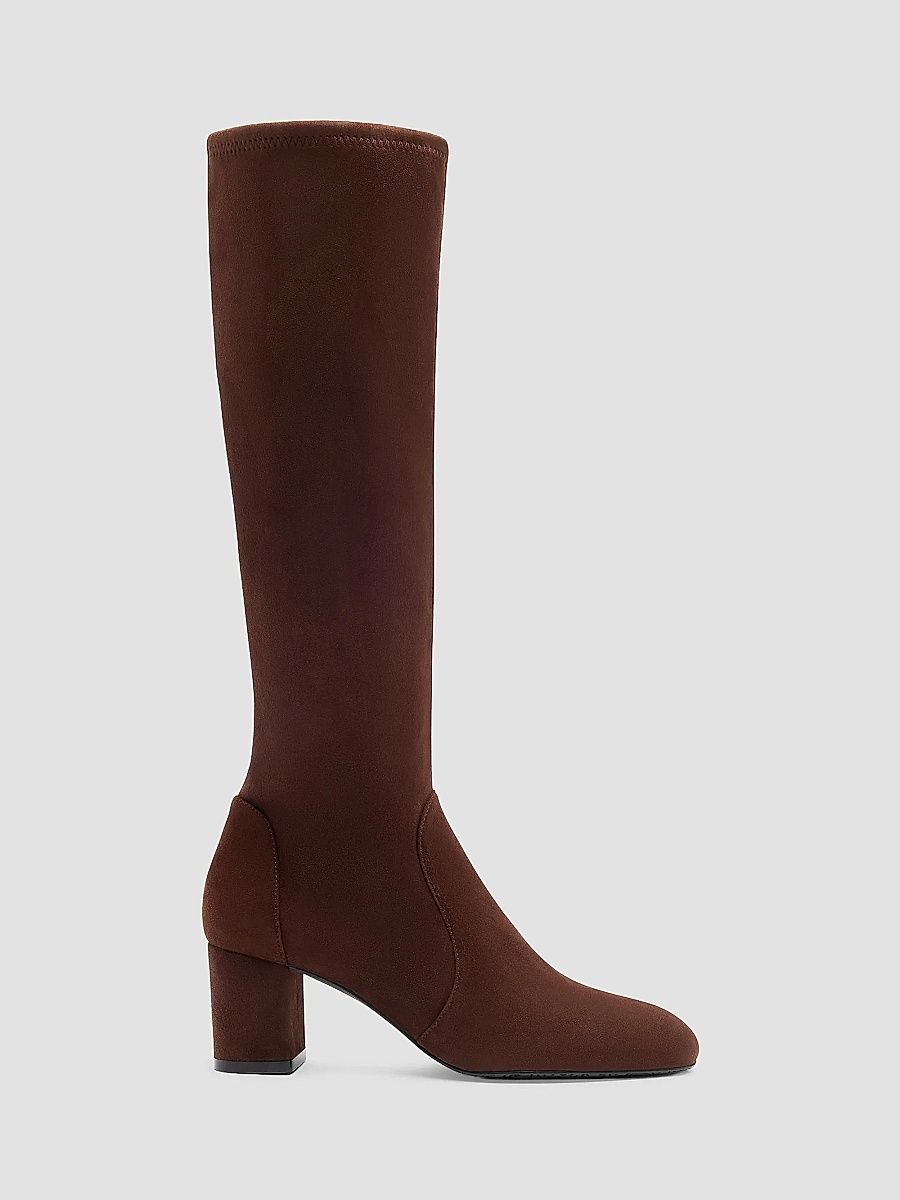 Stuart Weitzman Women's Lucie 60MM Suede Knee-High Boots - Walnut - Size 7