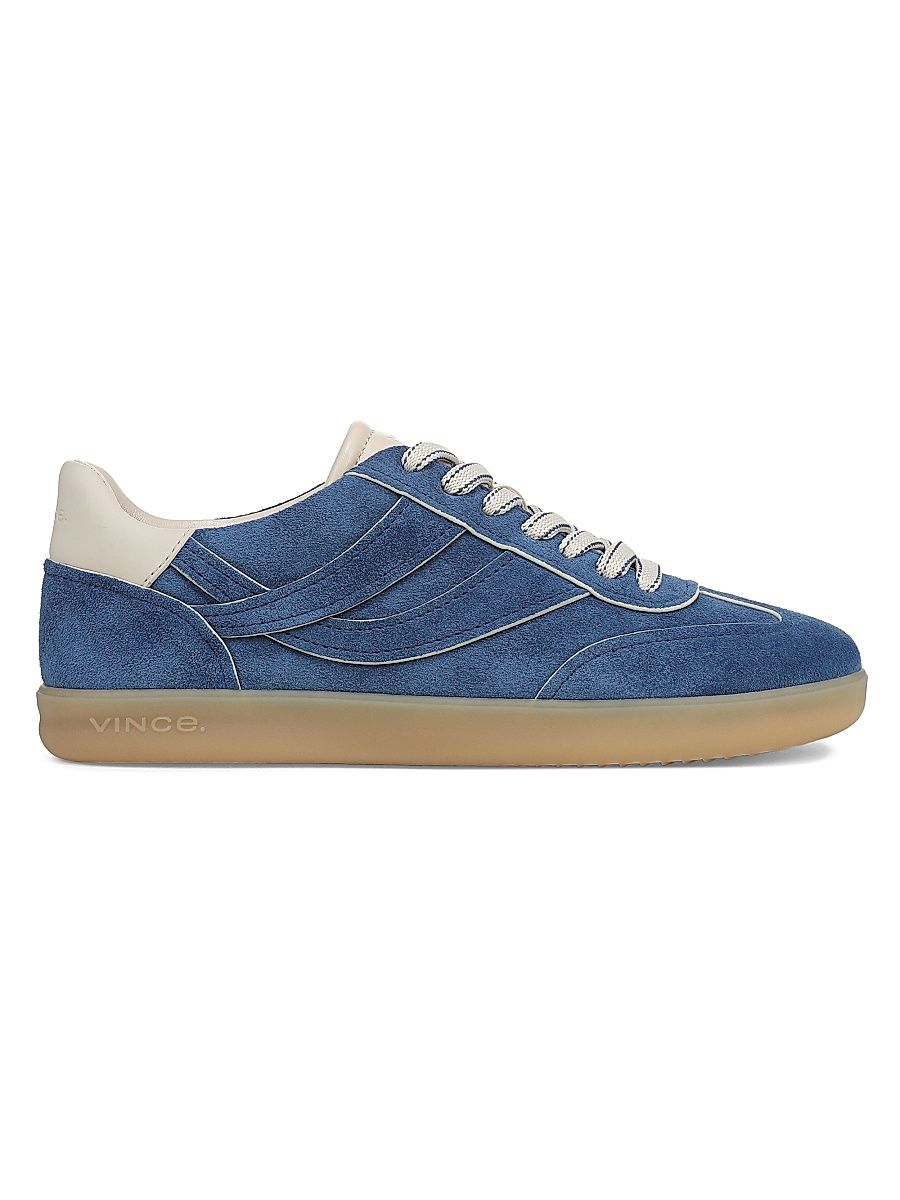 Women's Oasis Edge Paint Suede Low-Top Sneakers - Indigo Flax - Size 13