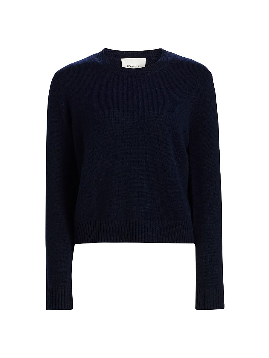 Women's Mable Cashmere Crewneck Sweater - Navy - Size Medium