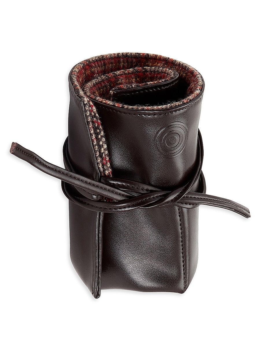 WOLF x WM Brown 6-Piece Watch Roll - Brown