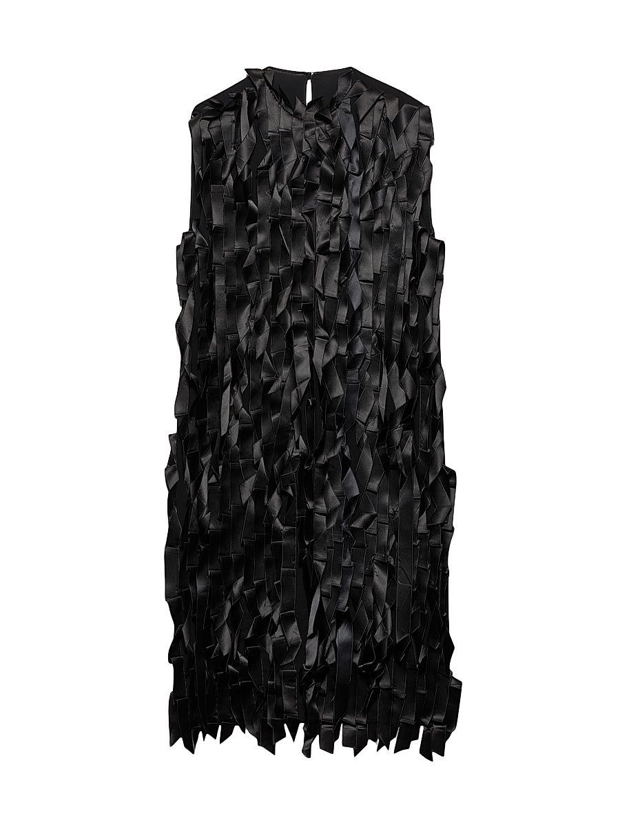 Women's Sablé Dress with Bows - Black - Size 8