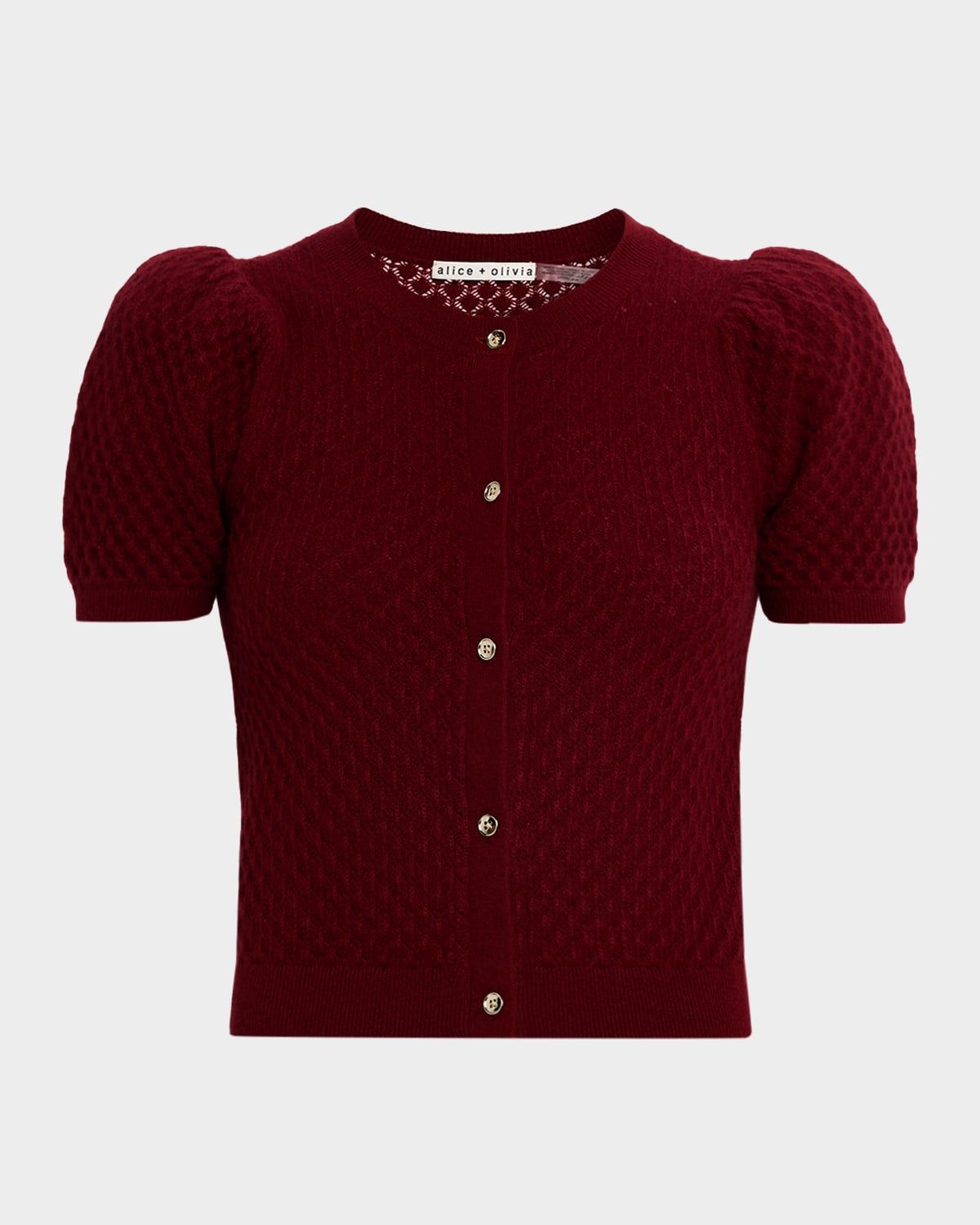 Sabine Puff-Sleeve Cashmere-Blend Sweater