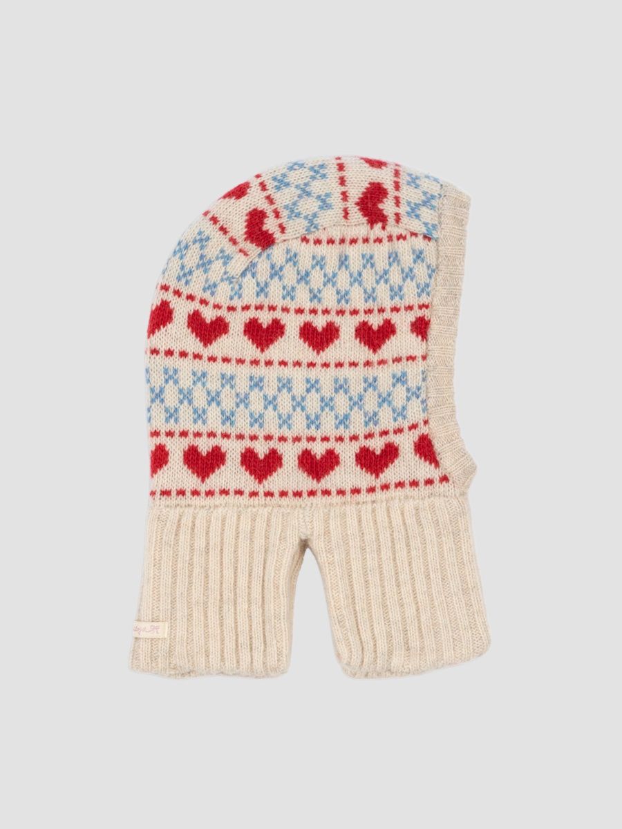 Konges Slojd Girl's Baby Girl's, Little Girl's & Girl's Belou Balaclava - Heart - Size 5