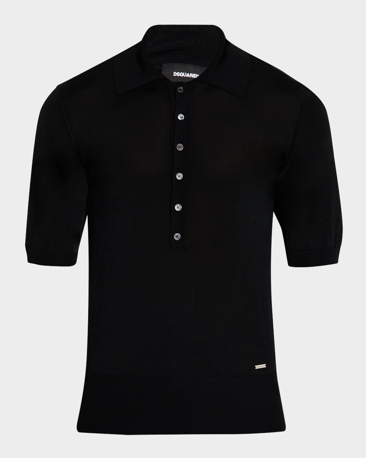 Men & apos;s Knit Polo Shirt