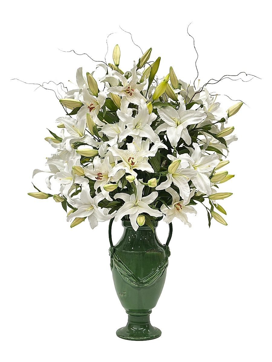 Everyday Newness Refresh Faux-Casablanca Lily Arrangement - Two Tone White