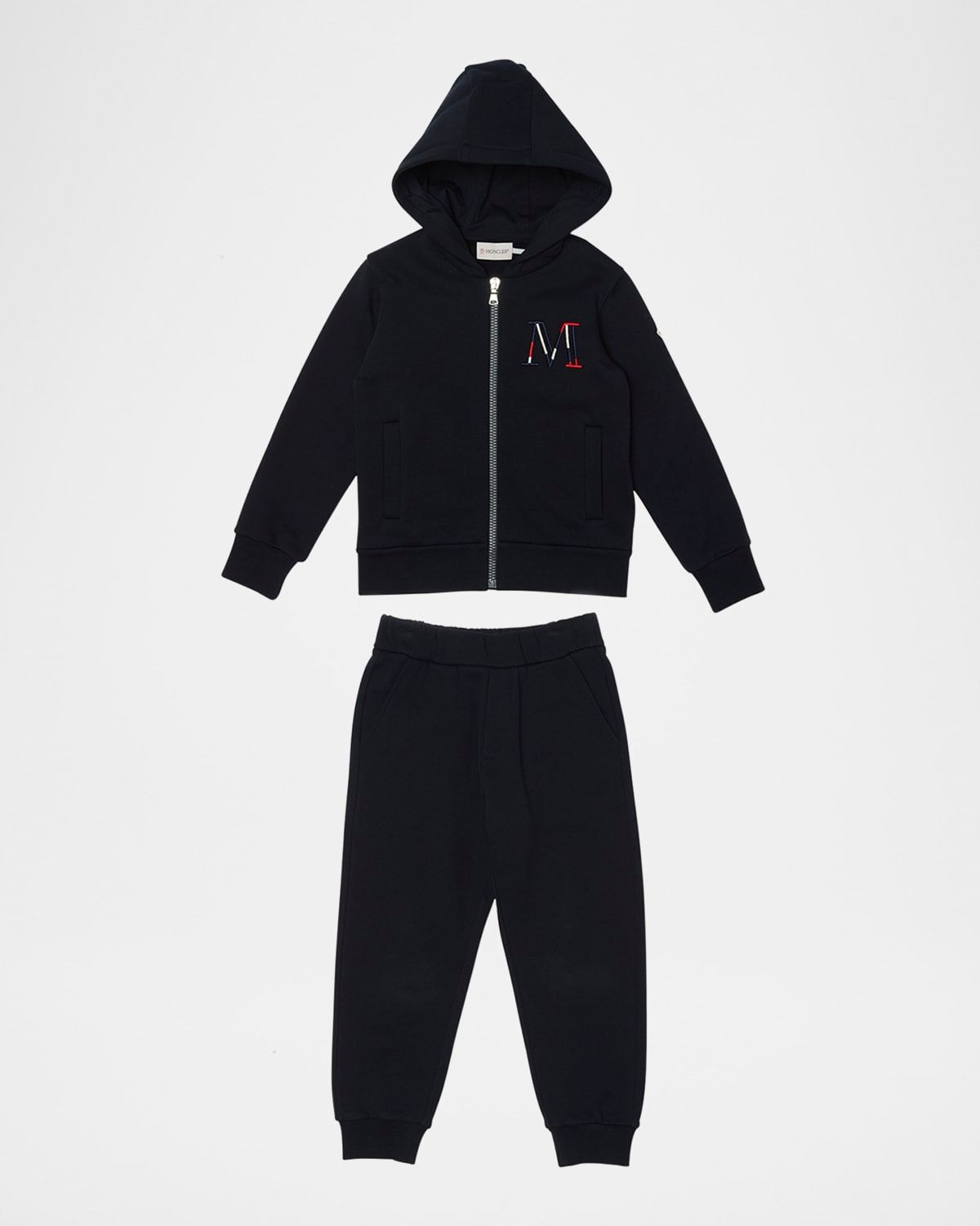 Boy & apos;s Embroidered M Hoodie & Joggers, Size 12-14