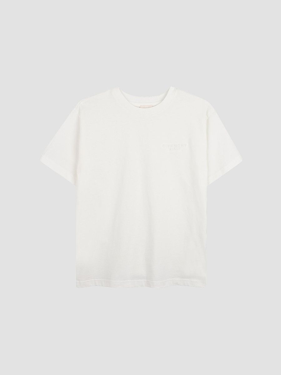 Givenchy Boy's Little Boy's Logo Crewneck T-Shirt - Off White - Size 4
