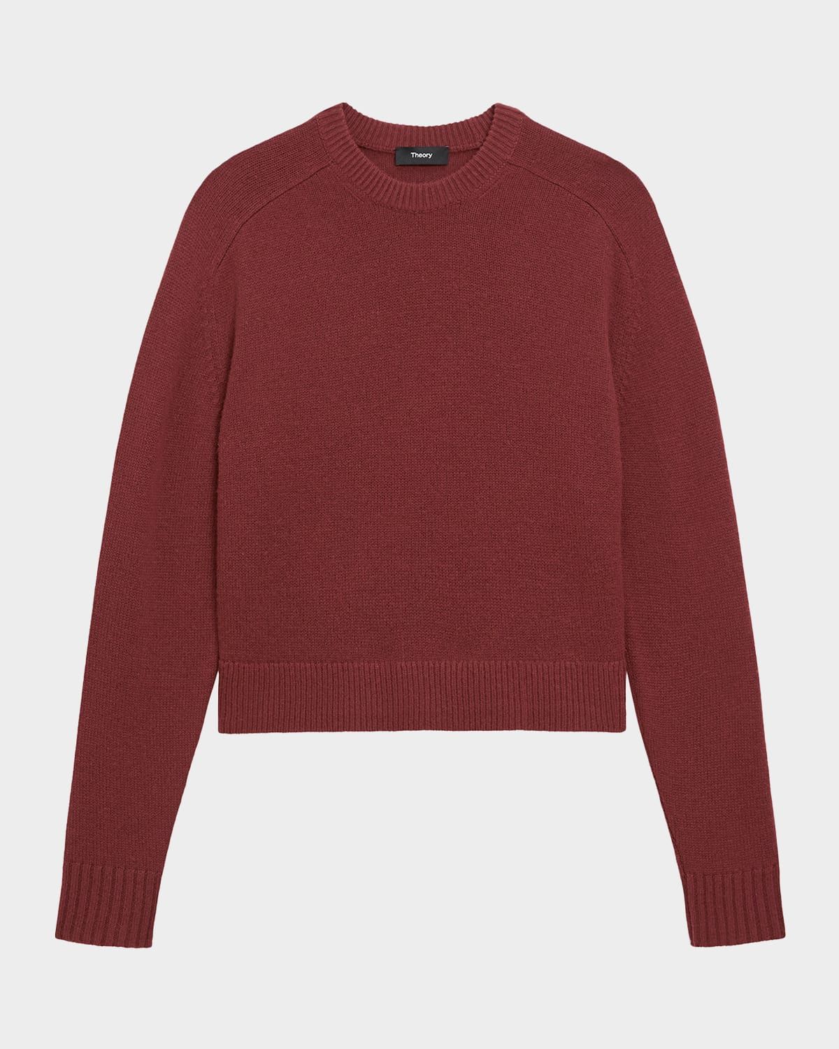 Cashmere Cropped Crewneck Sweater