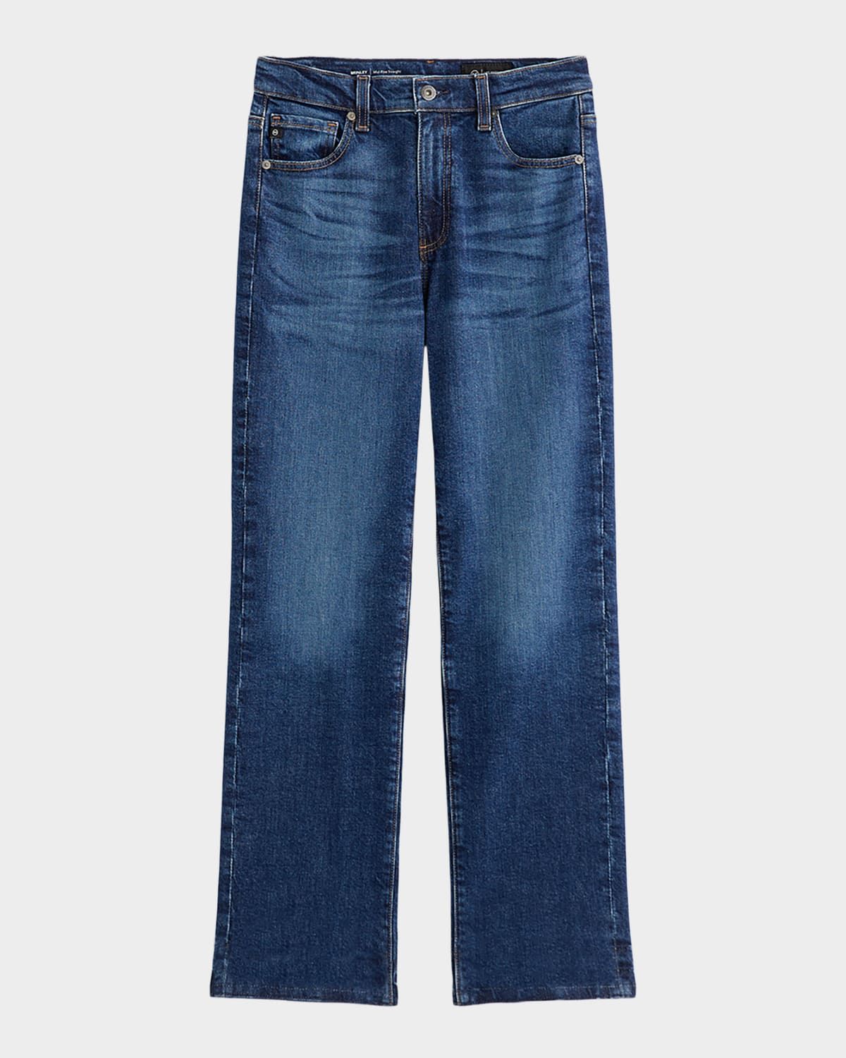 Brinley Mid-Rise Straight Jeans