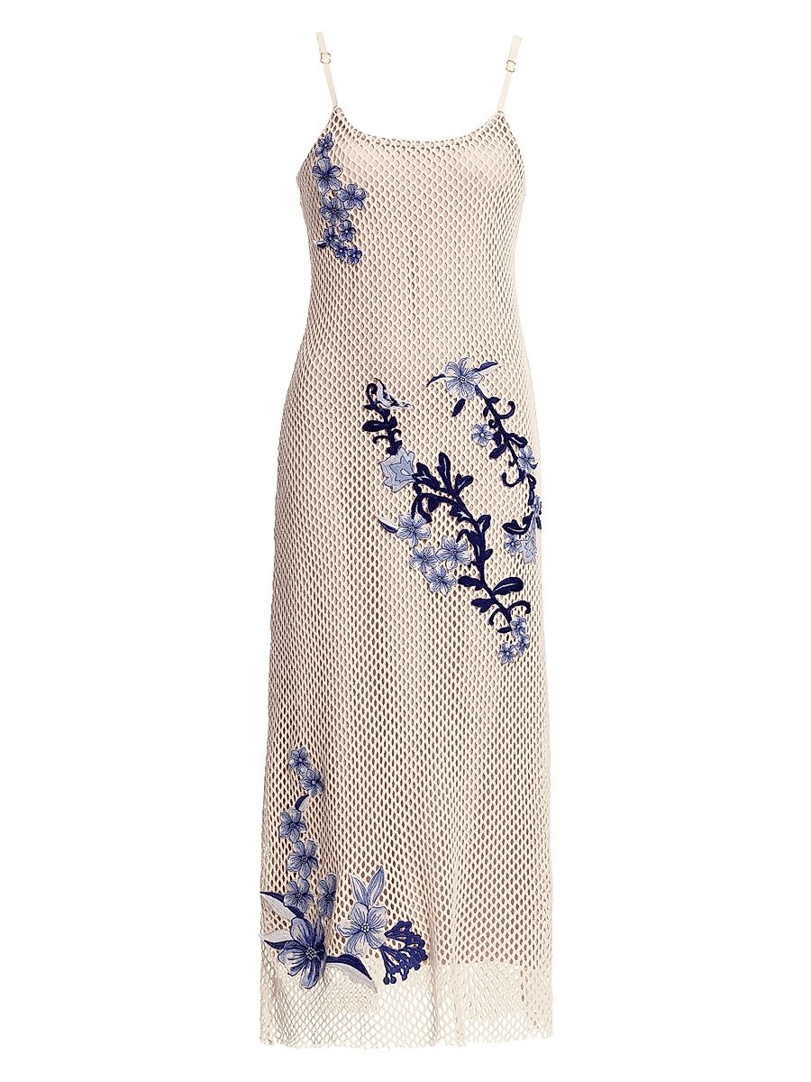 Women's Adelaida Tales Mesh Midi-Dress - Size Large