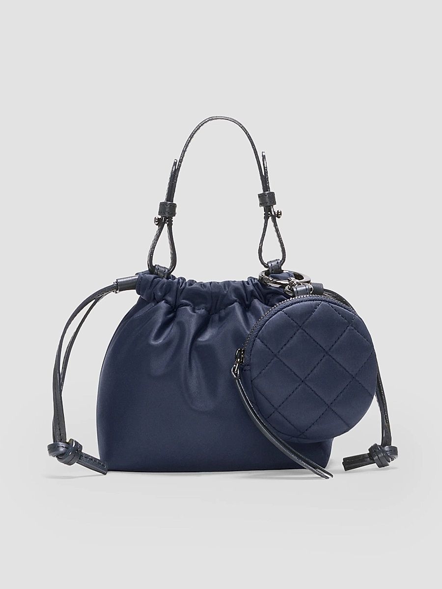 MZ Wallace Women's Waverly Bebe Quilted-Coin Pouch & Crossbody Bag - Navy