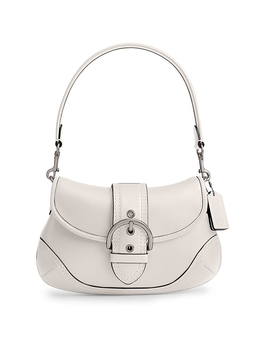 Women's Soho Leather Shoulder Bag - Chalk