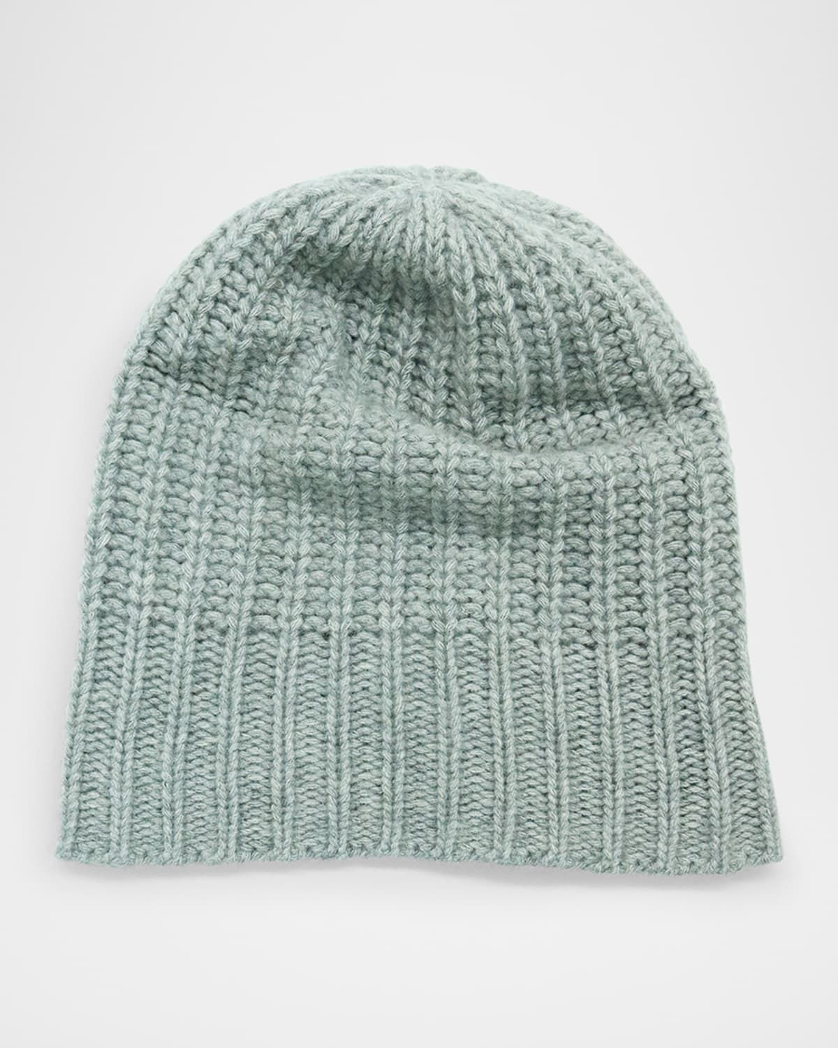 Men & apos;s Slouchy Ribbed Cashmere Beanie