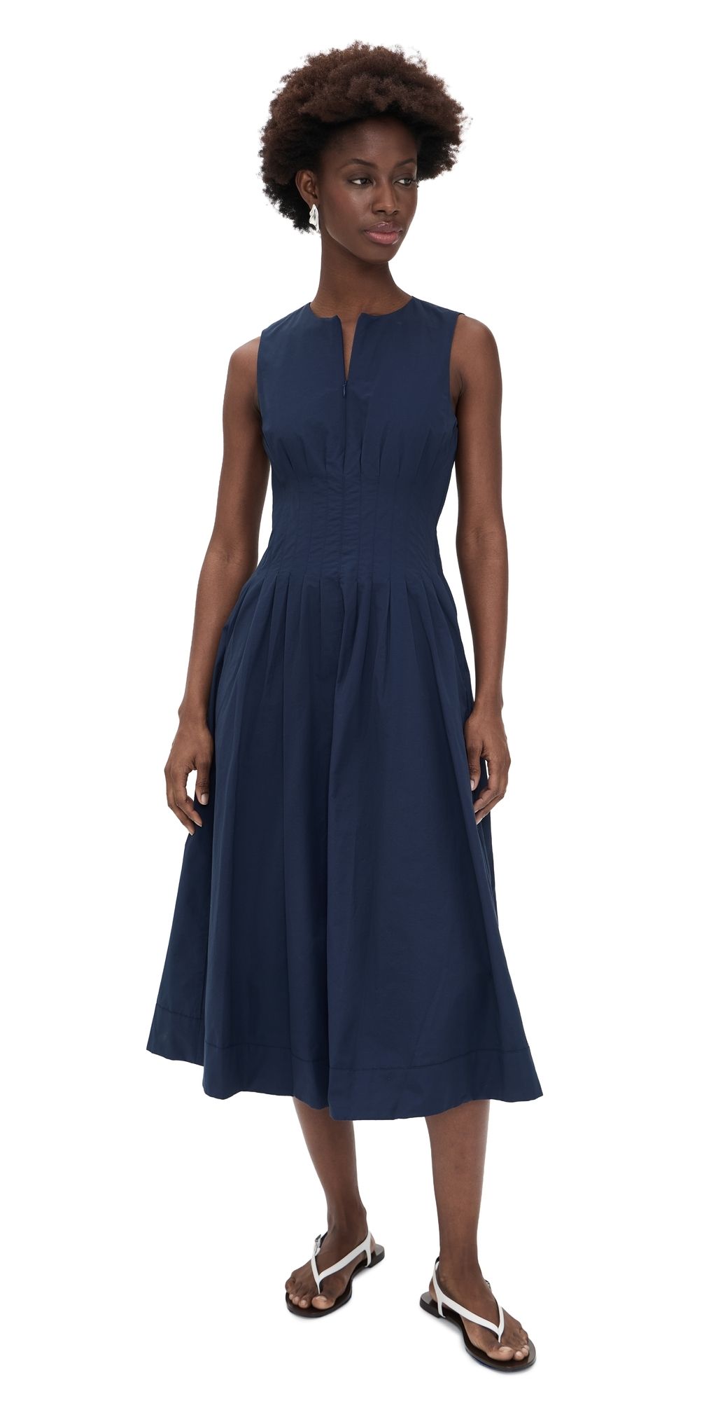 La Ligne Pintuck Utility Dress Midnight 2