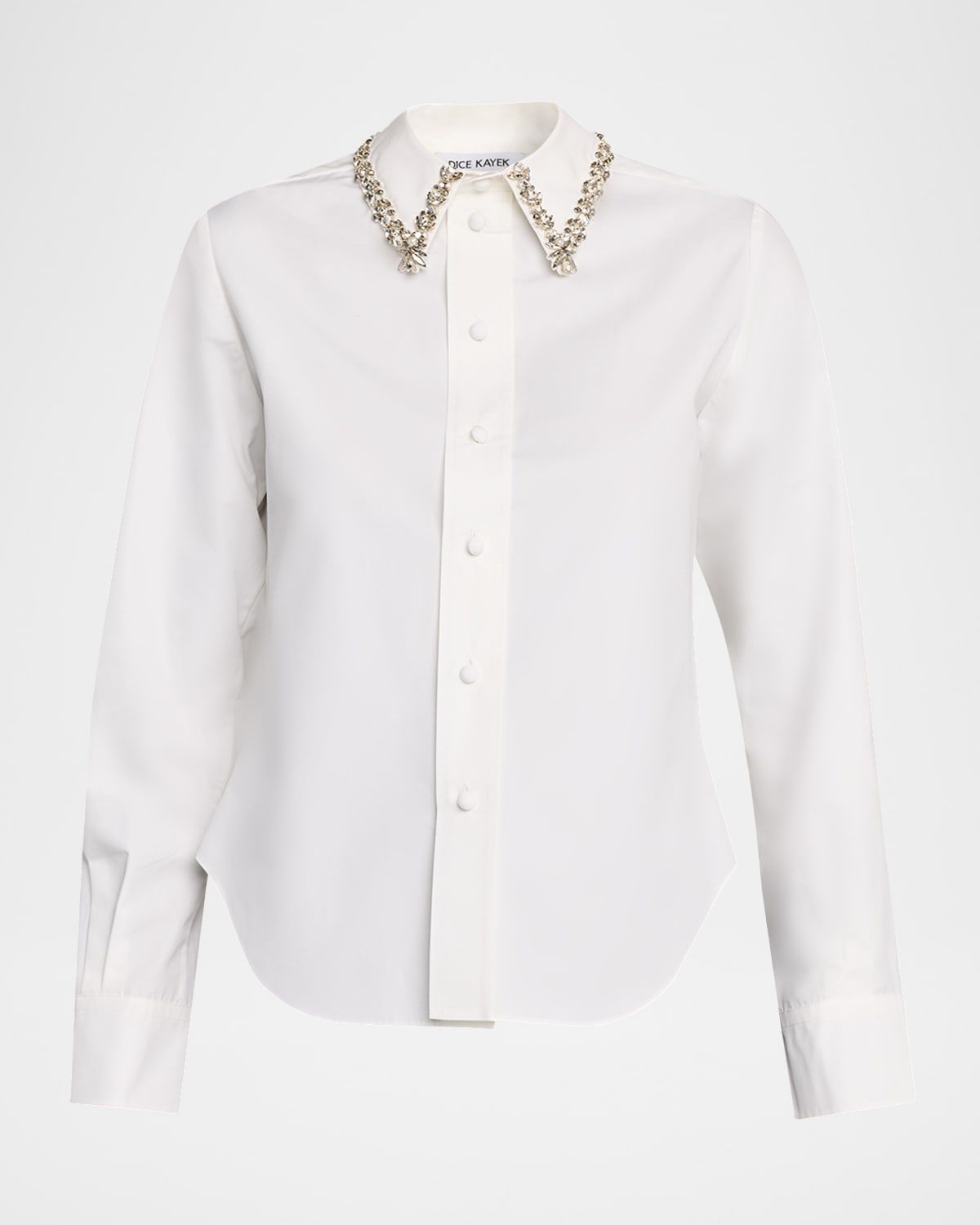 Embellished Collar Button-Down Shirt