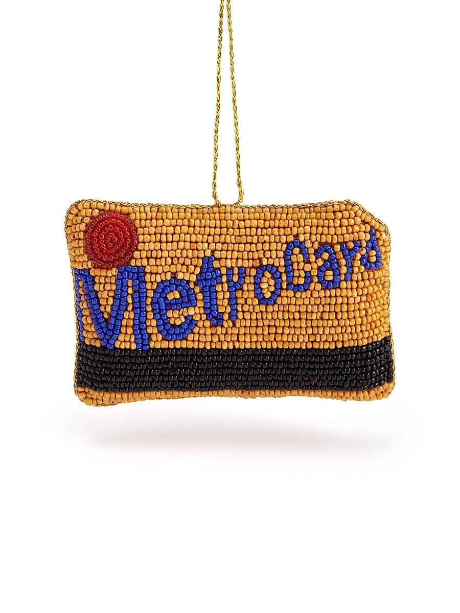 Metro Card Beaded Ornament