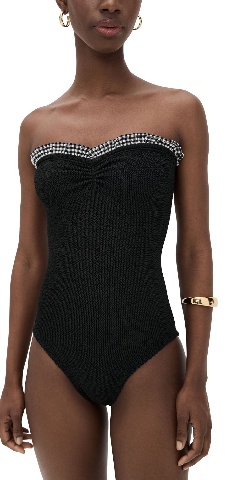 Hunza G Womens Swimsuit Black/Black One Size